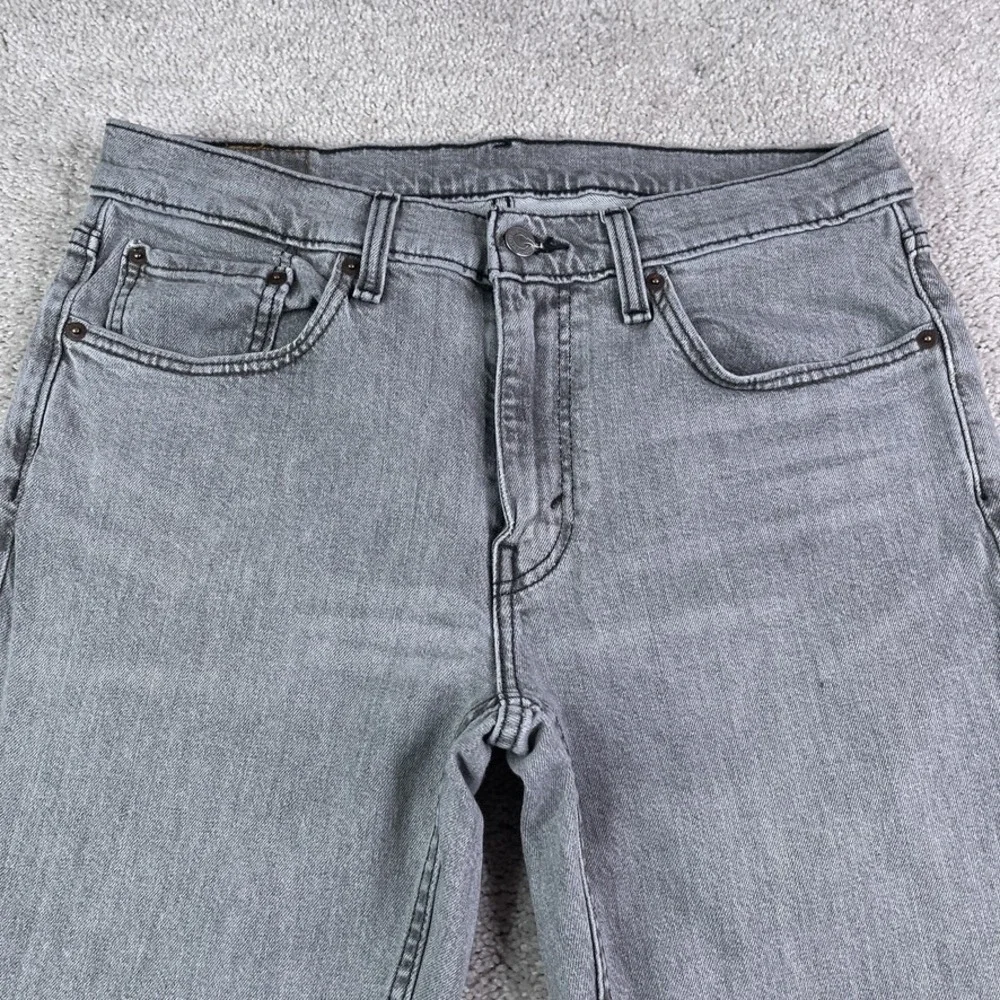 Levis Jeans Mens 32x32 Grey‎ 514 Straight Leg Stretch Denim Casual Classic